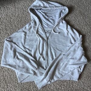 Hollister cropped zip up